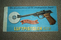 Alte Walther Bedienungsanleitun 1 Blatt